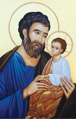 St Joseph image with Jesus