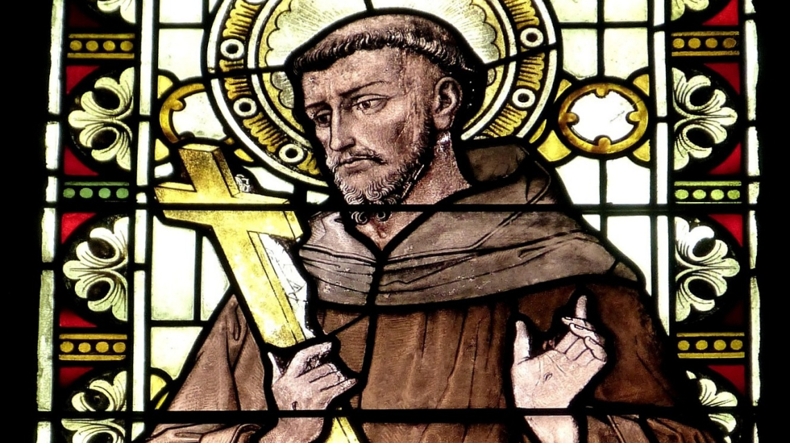 St. Francis stained-glass window