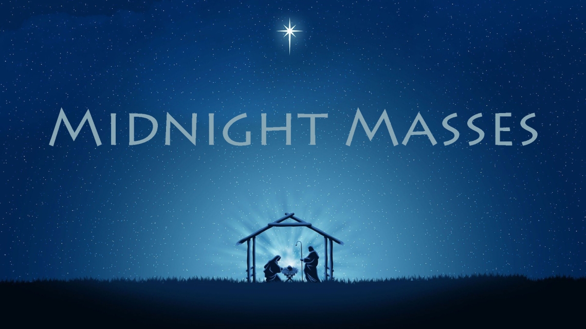 Nativity scene with night sky