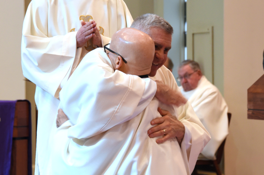 Fraternal Kiss of Peace from Deacon Dean Lachance