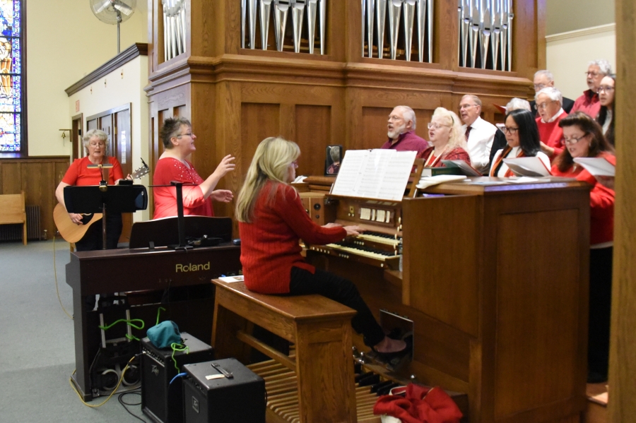 The choir at Sacred Heart Church in Auburn